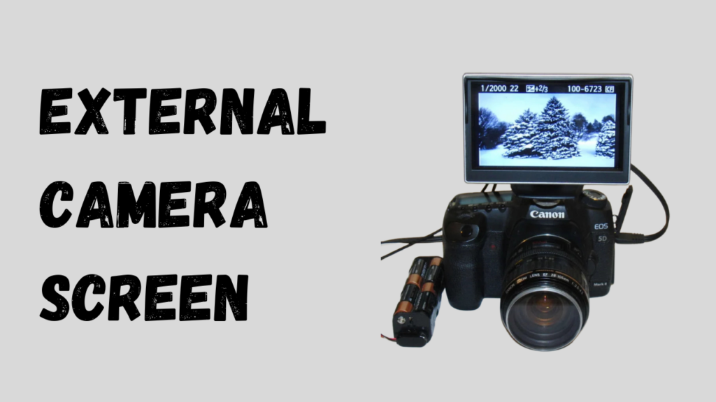 External camera sacreen